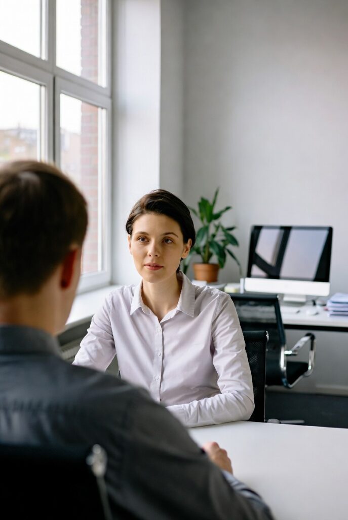 AI HR Expert talking to personnel